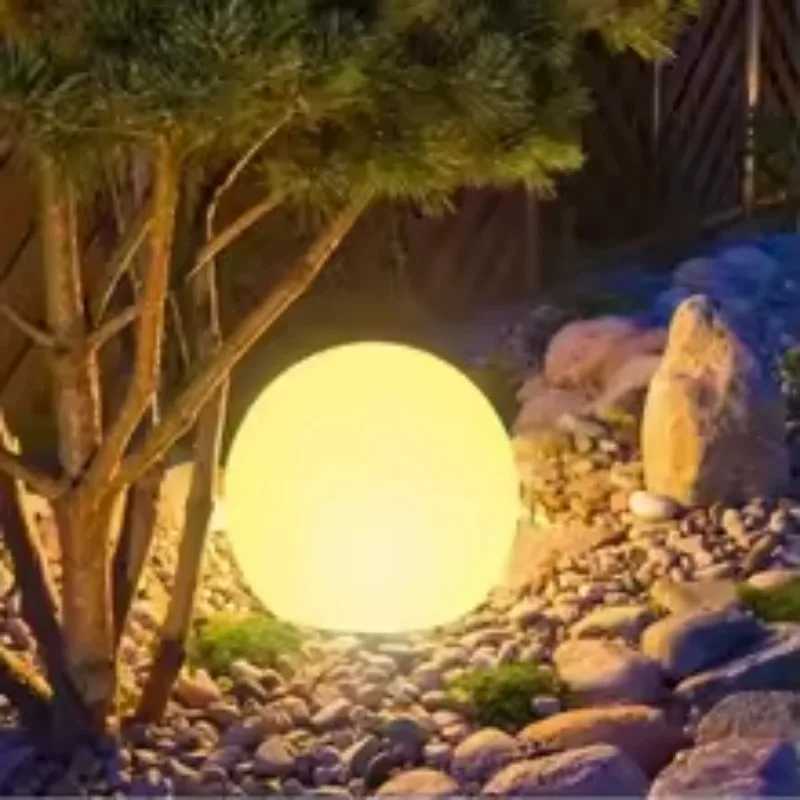 LED Ball Lamp Remote Control Outdoors Lawn Lamp Swimming Pool Wedding Party Holiday Home Decoration Courtyard Atmosphere Light C250922