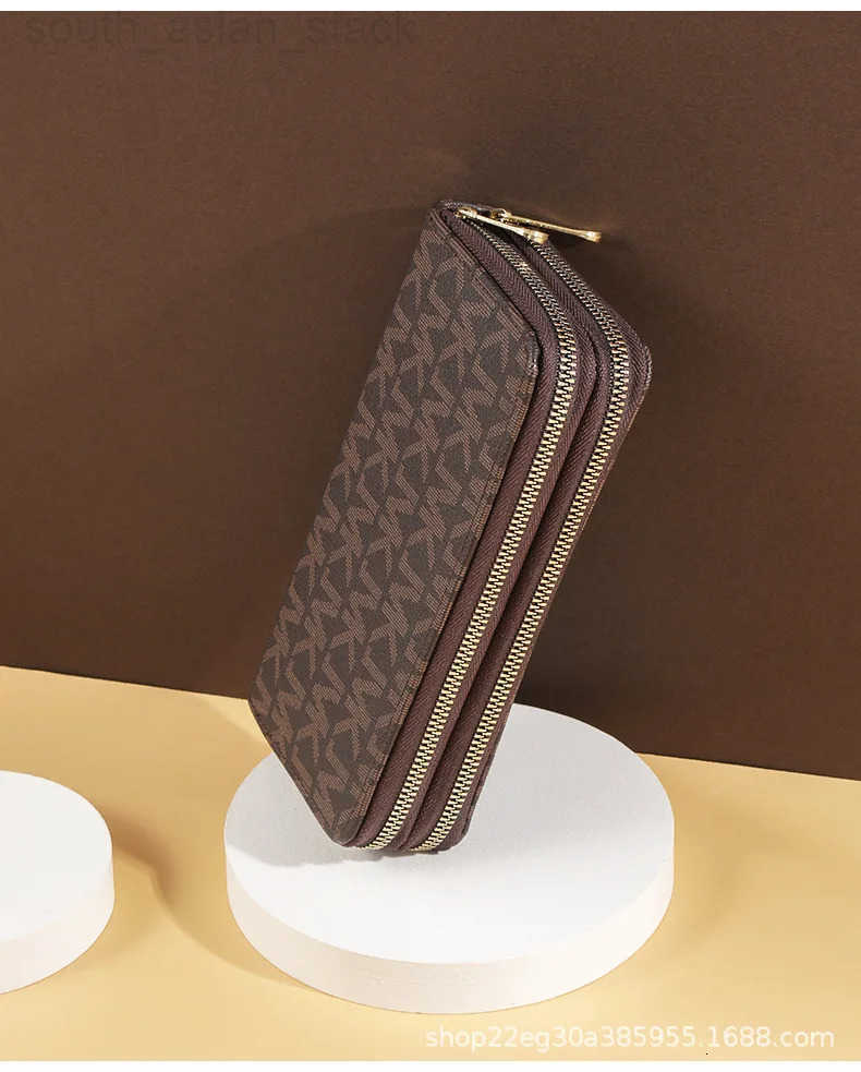 Long Wallets for Women Double Zipper Clutches Purse with Big Letter Wristlet Wallet Phone Holder Card Holder Lady Fashion Z250922