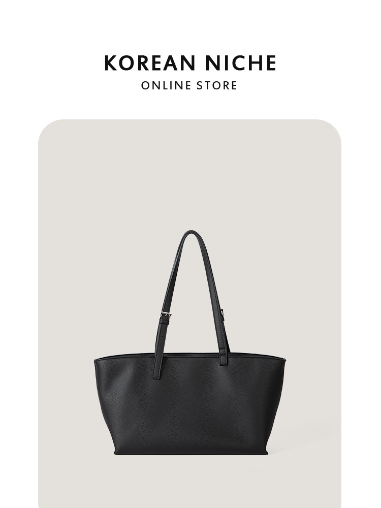 Korean-Style Niche Design Light Texture Tote Bag New Model Large Capacity Fashionable Versatile Single-Shoulder Handbag For Women