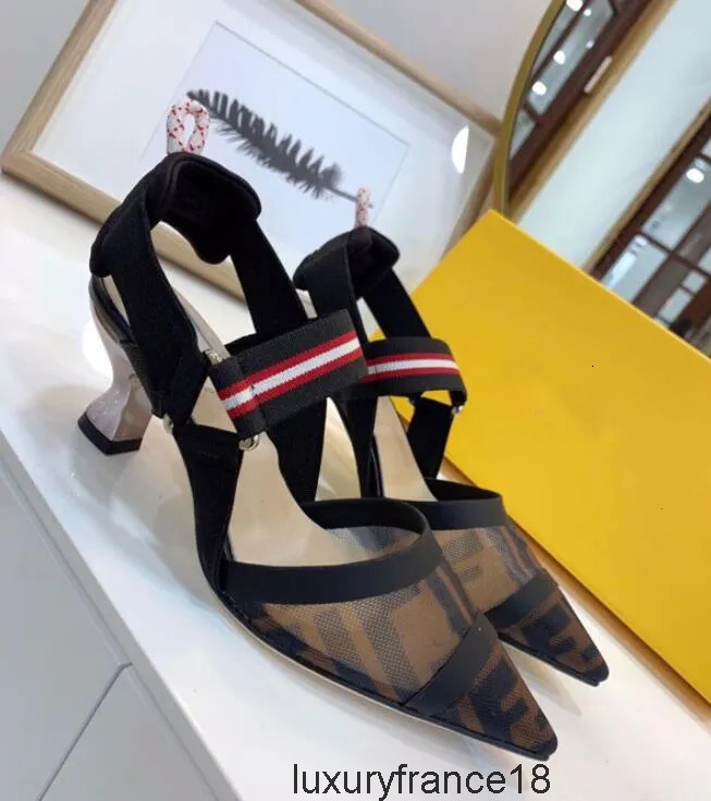 fashion women rubber slide sandal luxury platform sandals slippers shoes sexy lady girls party brand slipper designer jelly high heels for fendininis fendily AUW5