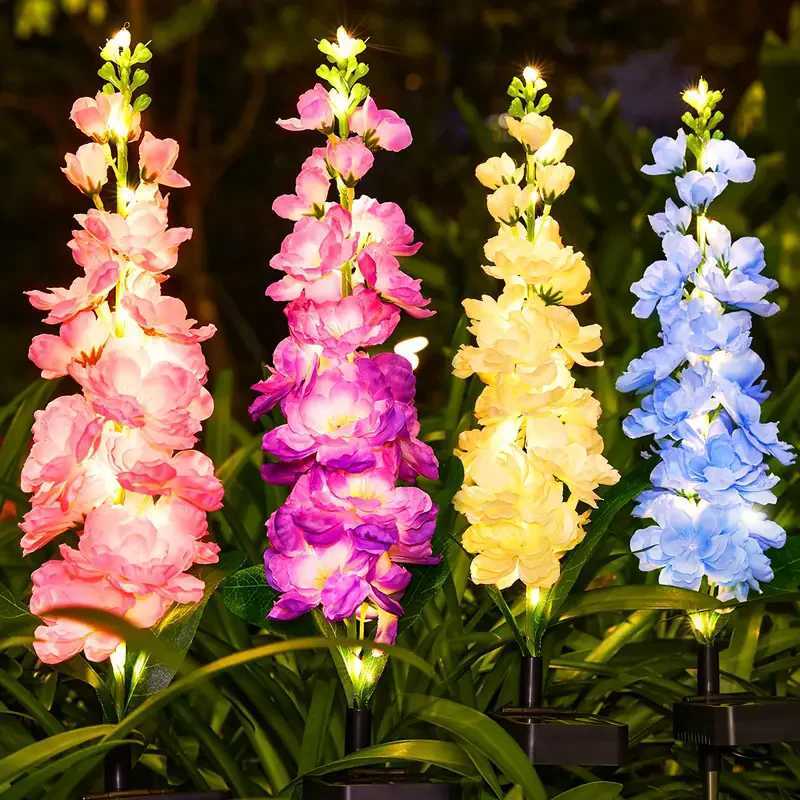 Solar Powered LED Lights Outdoor Lawn Solar Garden Lights Decor Halloween Christmas Festive Atmosphere Waterproof Landscape C250922