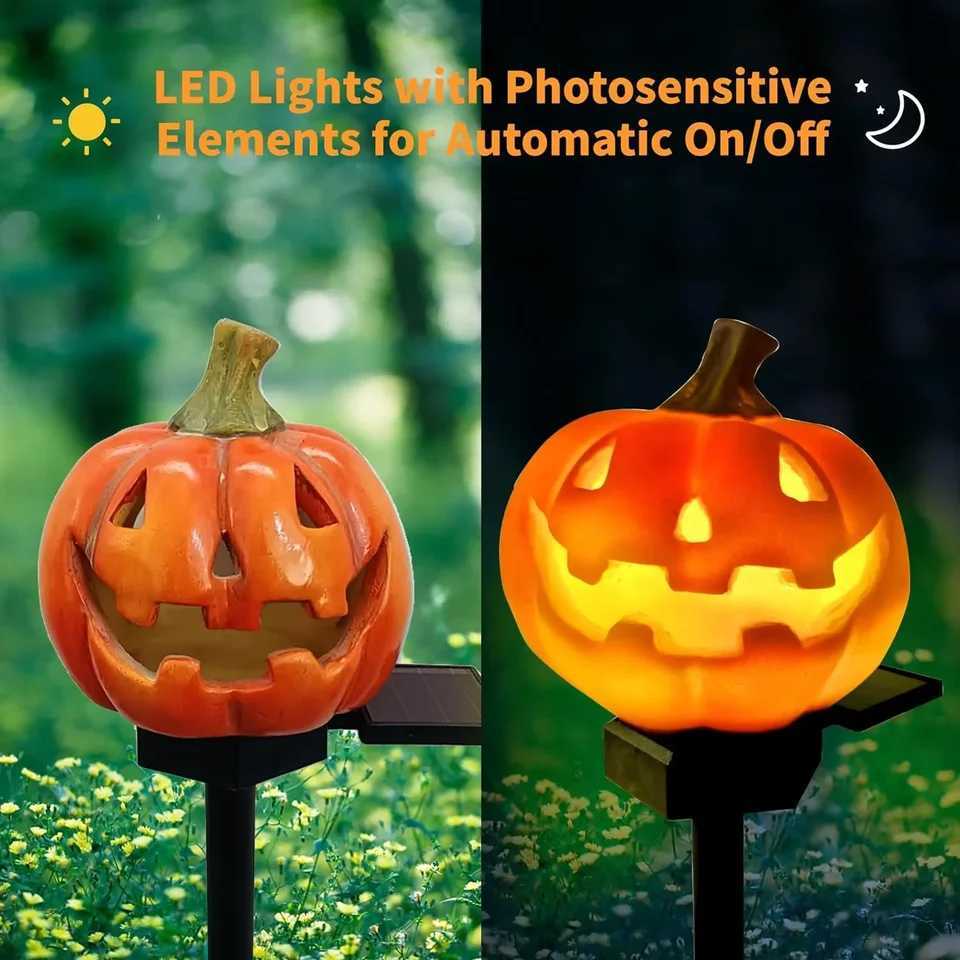 12PCS Solar LED Light Outdoor Halloween Pumpkin Lantern Waterproof Solar Lawn Light Outdoor Lighting Solar Light Garden Light C250922
