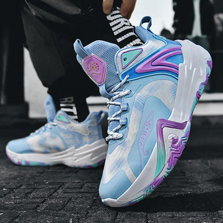 Designer basketball shoes anti slip, wear-resistant shock-absorbing practical lightweight soft soled breathable mesh student sports shoes Z 9.8-2