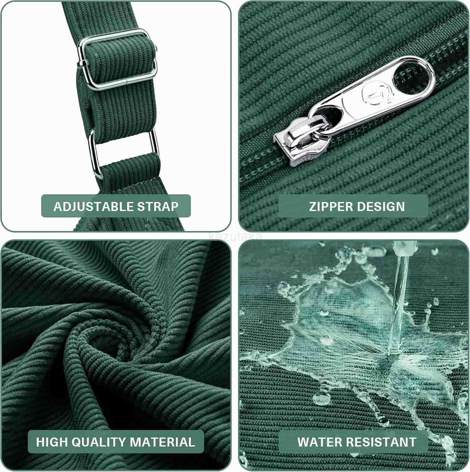 Corduroy Tote Bag for Women Casual Zipper Tote Handbag Large Crossbody Hobo Shoulder Bag Work Fashion Women Purse Z250922