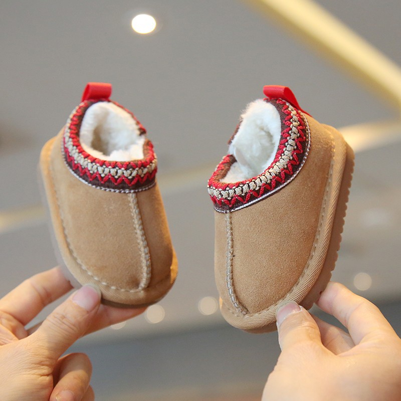 Designer Shoes Baby Snow boots 2025 Winter baby children shoes Girls Fashionable Snow Boots Boys Thickened Warm boots free shipping