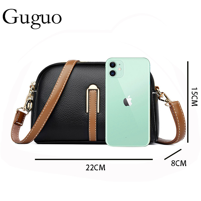 Guguo Designer Luxury Bag Bag Women's Bag 2025 New Spring Summer Shell Bag Korean Style Simple Shoulder Bag Coin Purse Textured Fashionable Cross