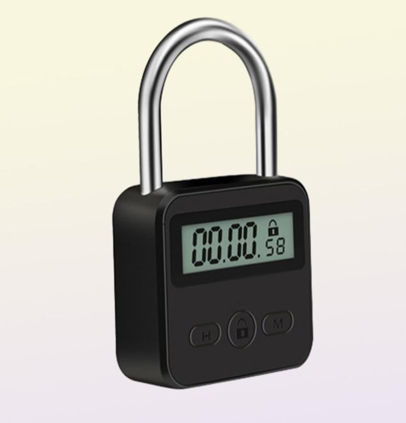 Lock USB LCD Display Metal Micro Electronic Rechargeable Timer Time Out MultiFunction Heavy Duty 2207252319299