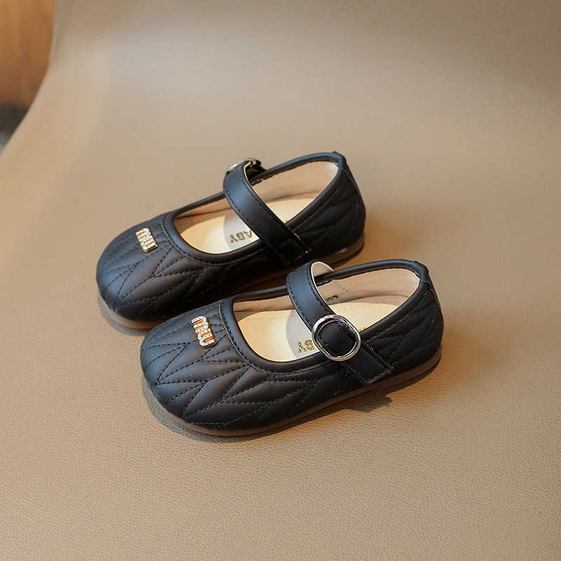 Childrens Leather Shoes 2025 New Spring and Autumn Girls Princess Shoes Soft Sole Versatile Baby Girls Single Shoes Trendy H250919