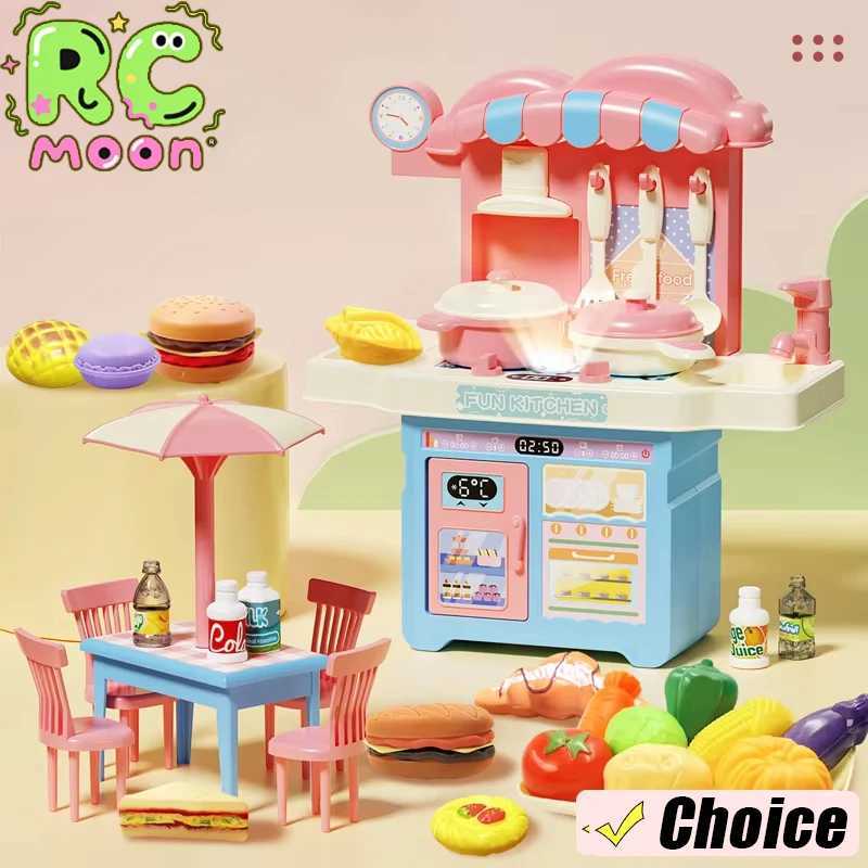 Simulated House Kitchen Toy Mini Kitchen Counter Set Fun House Playing Safe Sturdy Children Household Kitchen Toys C250922
