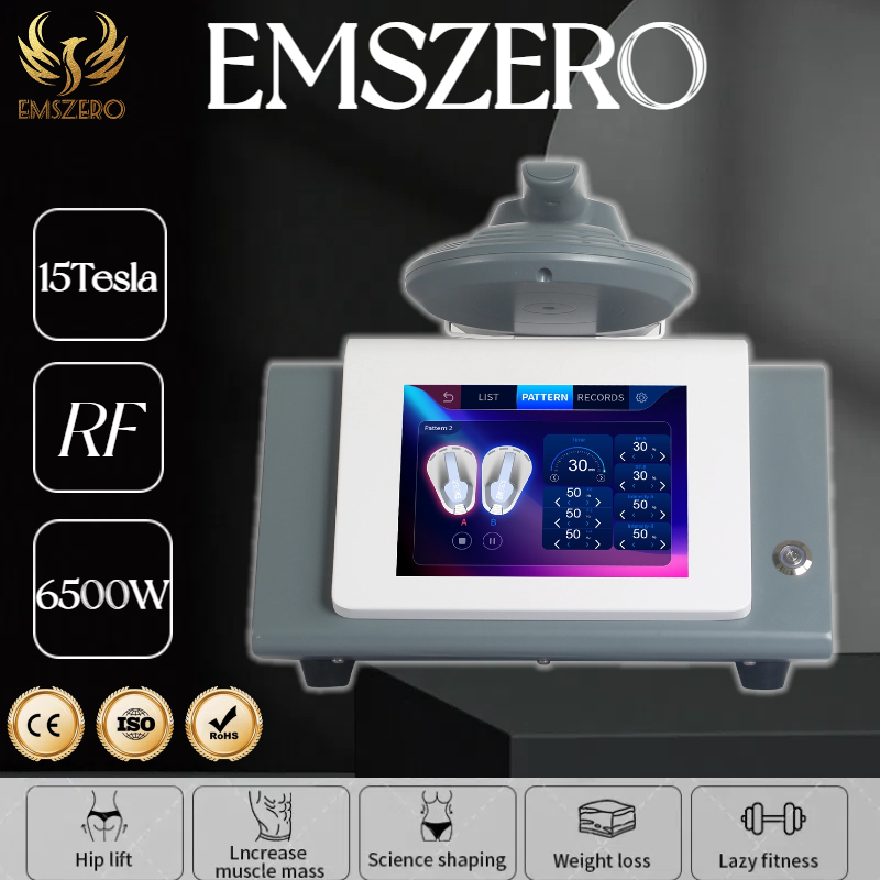 EMSzero Hiemt Neo RF Slimming EMS Sculpt Machine Body Sculpting and Muscle Building Muscle Building Butt Lifting 1 Handles Machine 200HZ 6500W 15Tesla