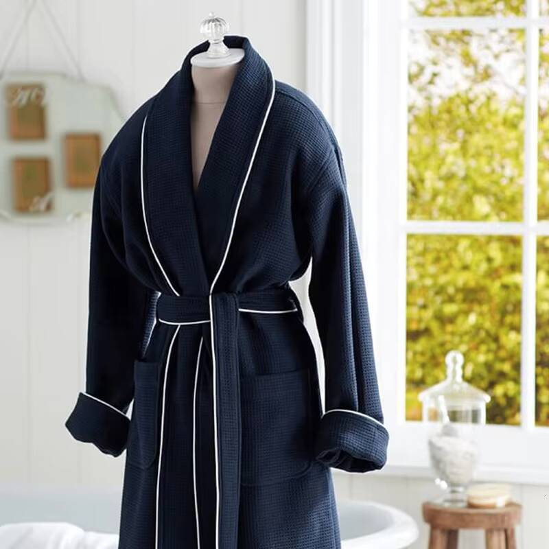 Premium 100 Organic Cotton Terry Cotton Bathrobe Hotel and Spa Bathrobes Unisex