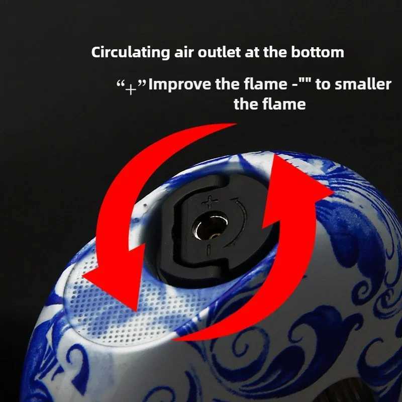 HONEST Premium Windproof Butane Torch Lighter Refillable Blue Flame for Cigar BBQ Metal Mens Gift F250922 W260202