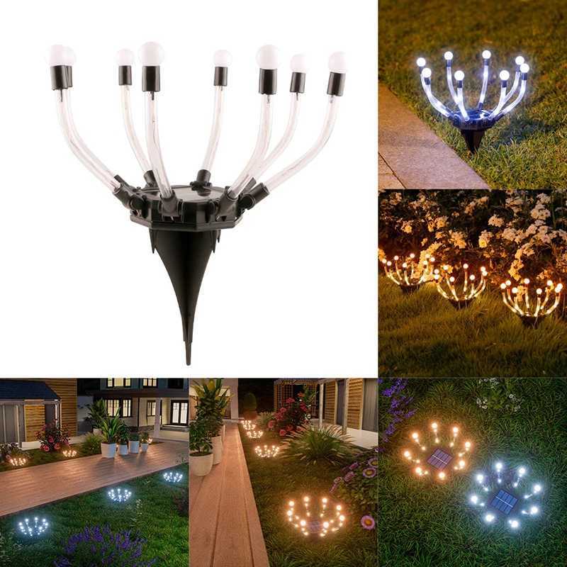 Solar Lawn Lights Outdoor Waterproof Garden Light Auto OnOff Pathway LED Lighting for Yard Landscape Decor Solar Powered Lamp C250922