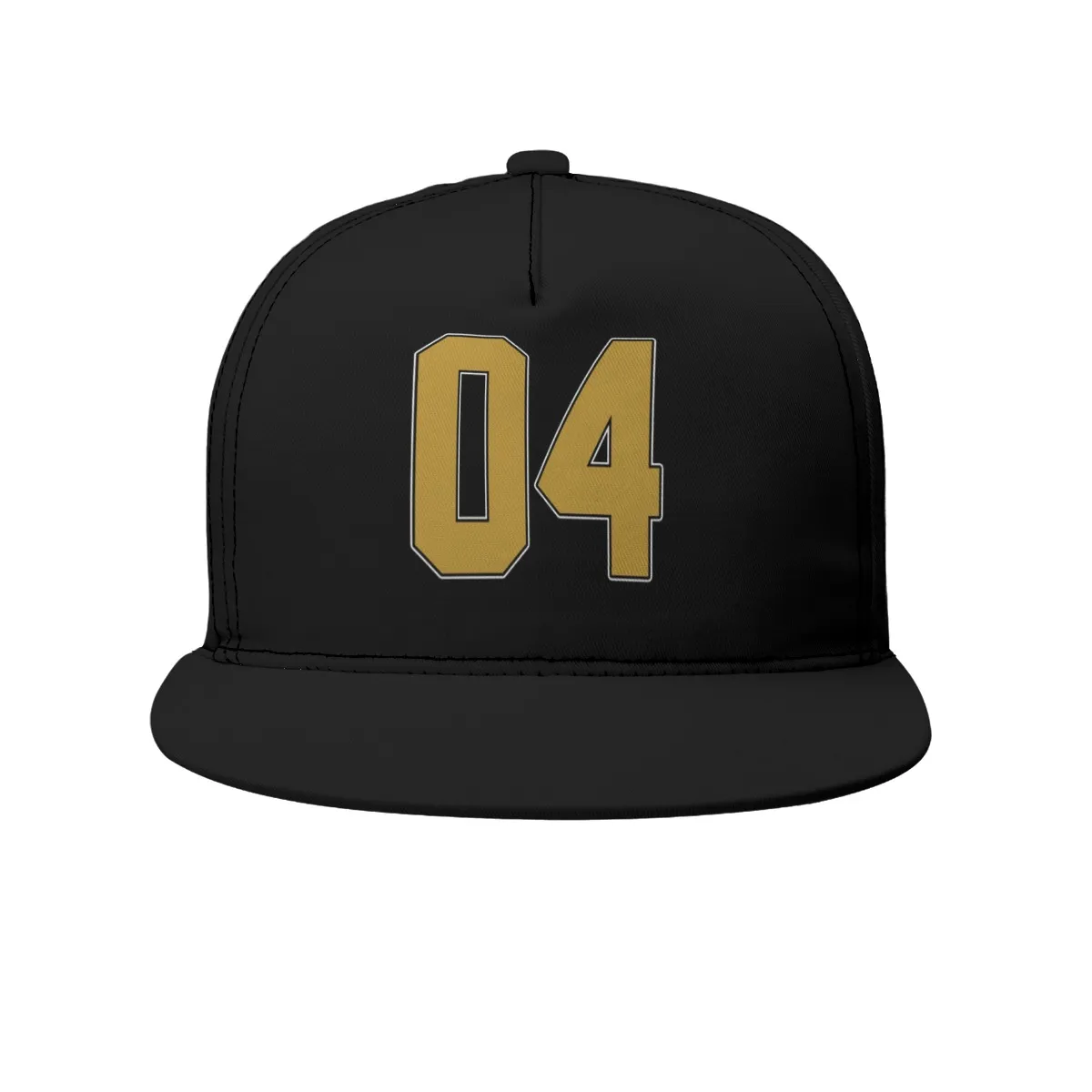 DHgatepod Flat Brim Baseball Cap with Box - 100% Polyester All-Over Print Snapback for Sports & Casual Style