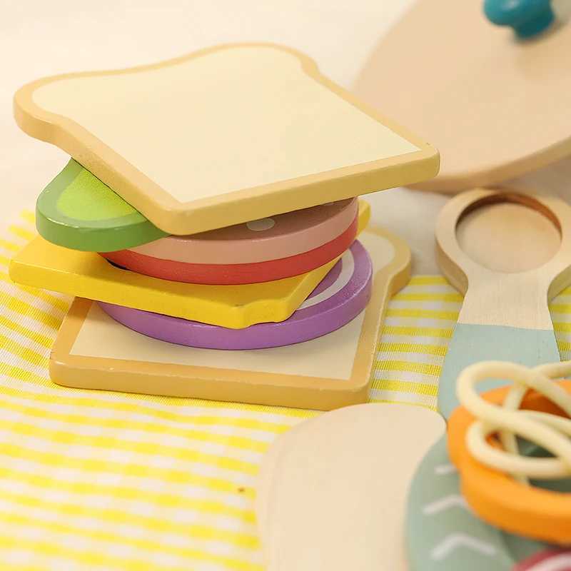 Wooden childrens simulation kitchen toys early education educational toys Cookware Pot Pan Cook Pretend Play food roleplay C2509221