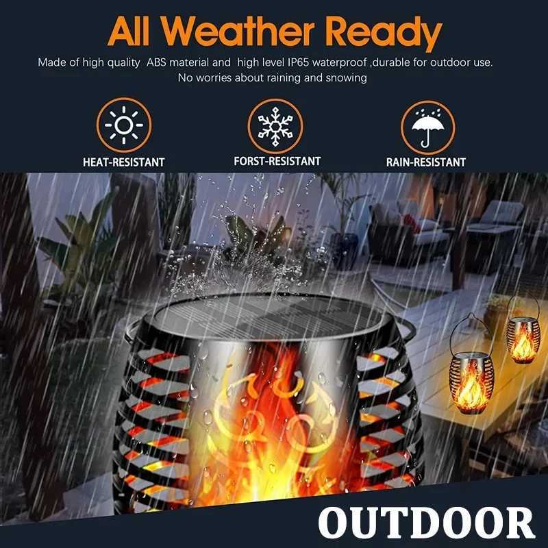96 LED Outdoor Solar Torch Lights Waterproof Garden Patio Flickering Dancing Flame Lamp Lawn Lighting C2509221
