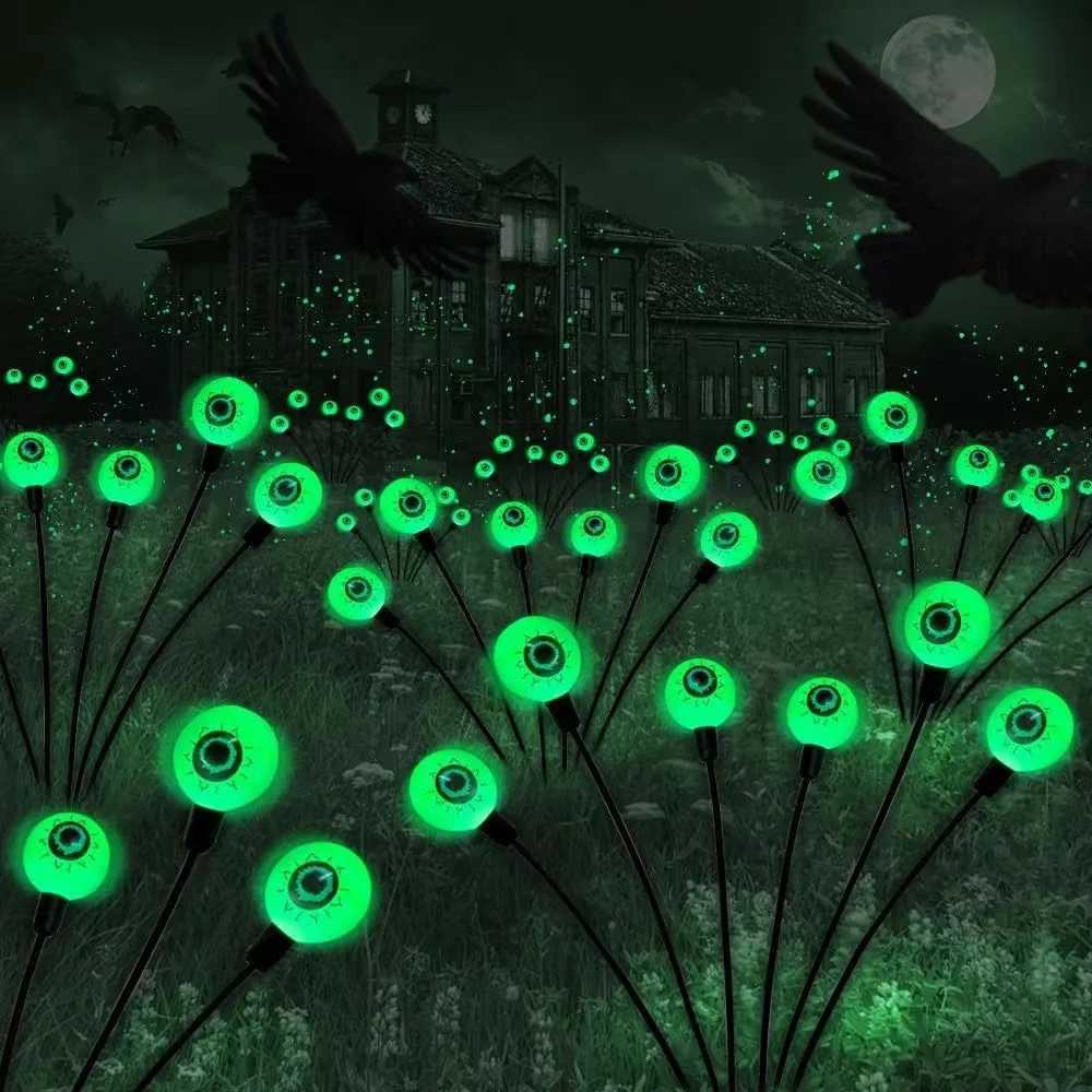 Halloween Solar Lawn Lights Outdoor Garden Halloween Atmosphere Lights Solar Ground Light IP65 Holiday Decorative Lamp 6 Lights C250922
