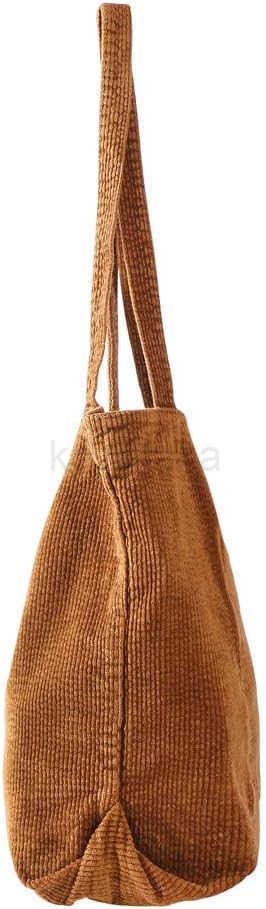Women Shoulder Handbags Casual Corduroy Shopper Tote Bag Z250922