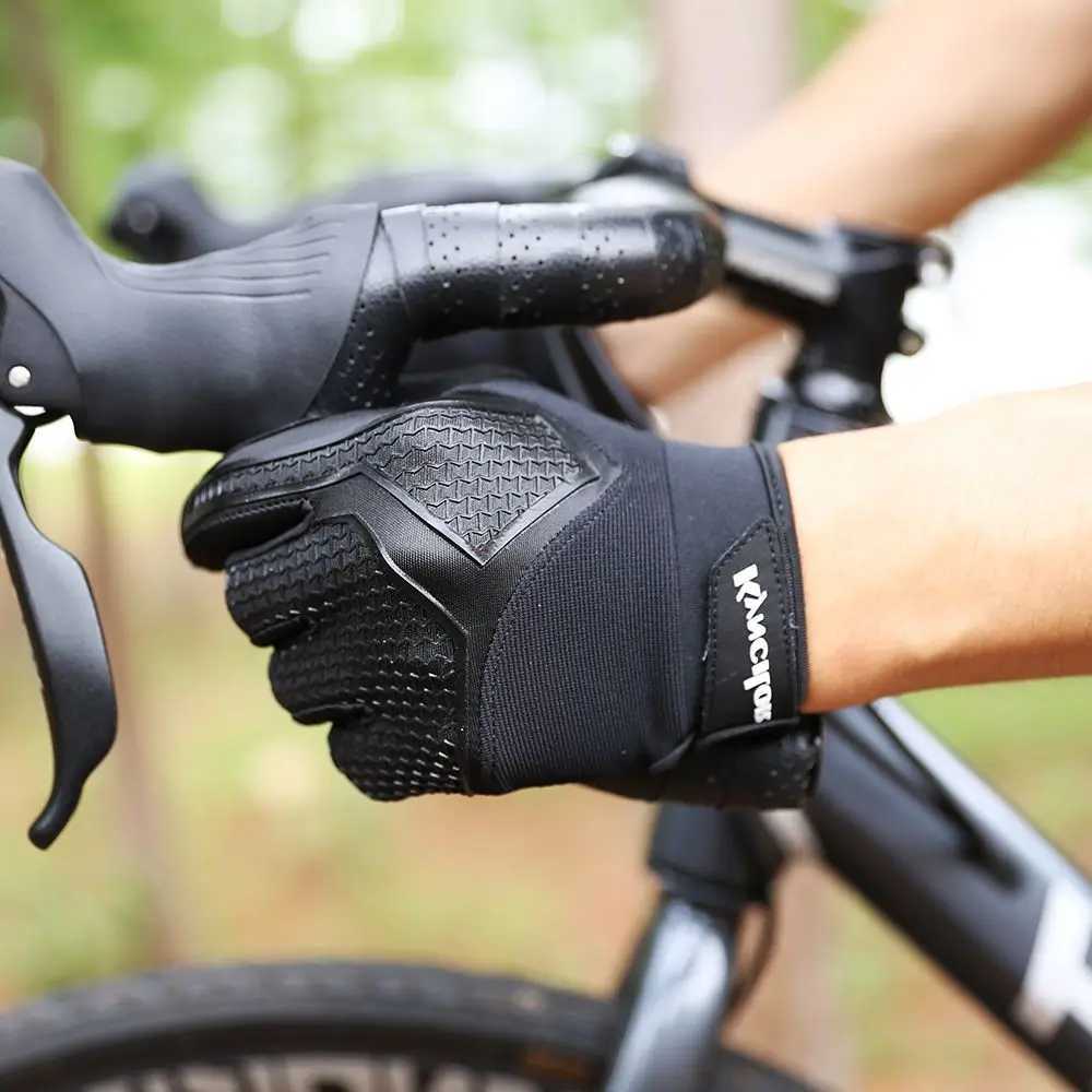 Long Finger NonSlip ShockAbsorbing Cycling Gloves Spring And Summer MenS Breathable Sunscreen Touch Screen Riding Gloves J250922
