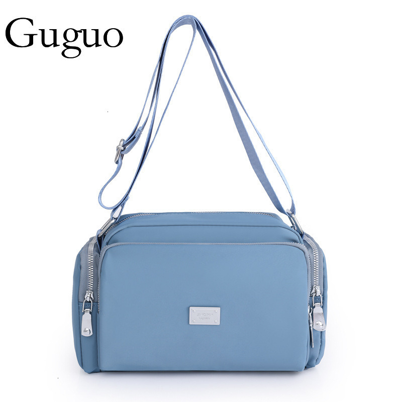 Luxury Bag Guguo Designer Bag New Women's Bag Cross-border Nylon Shoulder Bag Simple Fashion Wide Strap Crossbody Bag Large Capacity Lightweight 