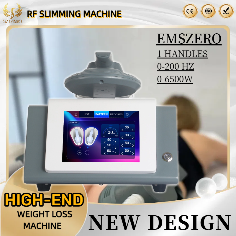 EMSzero Hiemt Neo RF Slimming EMS Sculpt Machine Body Sculpting and Muscle Building Muscle Building Butt Lifting 1 Handles Machine 200HZ 6500W 15Tesla