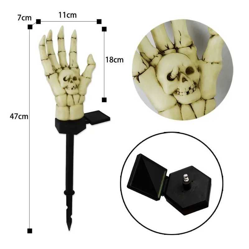 4PCS Halloween Palm Bone Light IP65 Waterproof Holiday Decoration Light Garden Patio Balcony Lawn Road Party Decoration C250922