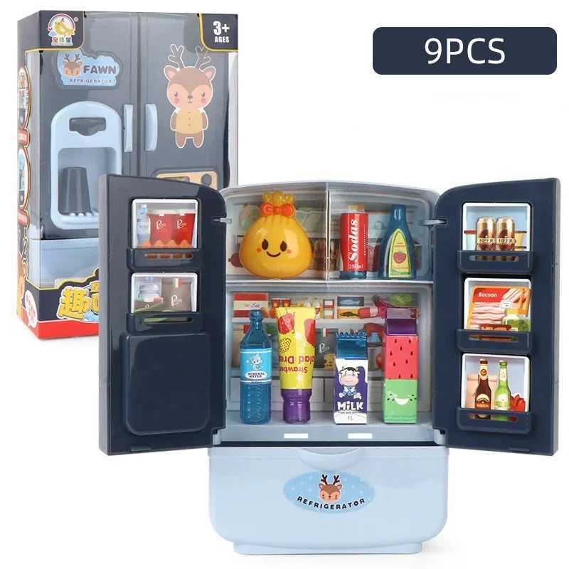 Mini Doll Fridge Fashion Furniture Kitchen Refrigerator For Accessories For Doll Dream House Play Toys Kids Pretend Play C250922