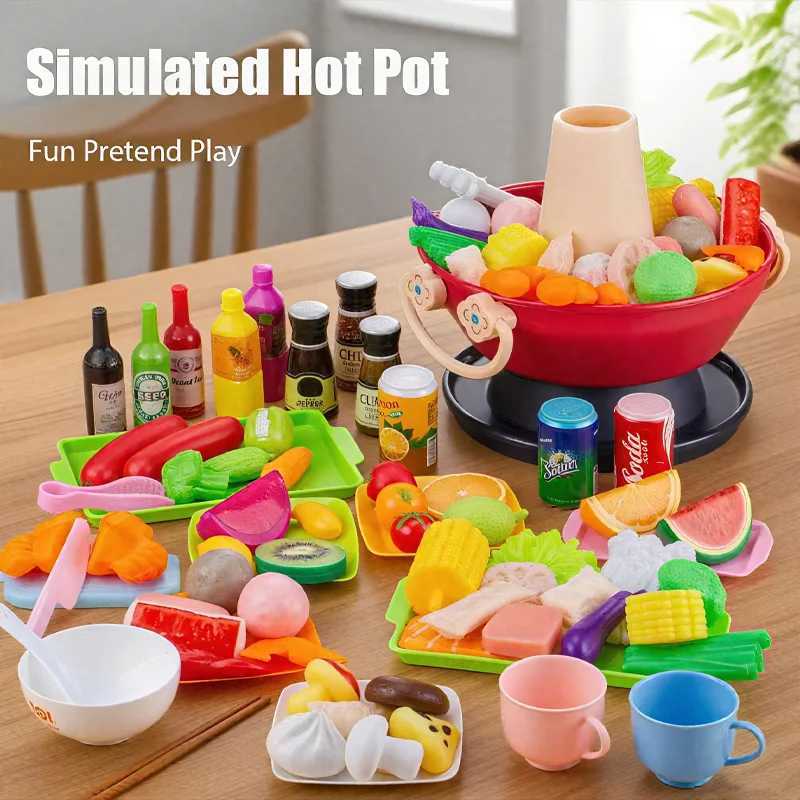 Kids Pretend Play Kitchen Toys Simulation Food Barbecue Cooking Toys Children Educational Play House Interactive Toys For Girl C250922