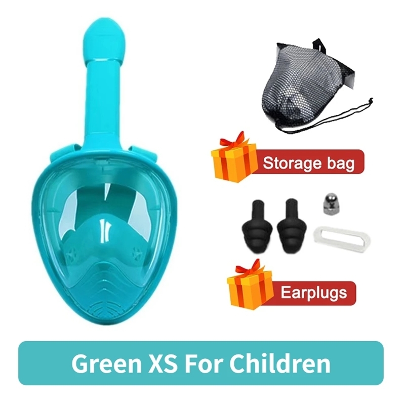 Underwater Snorkeling Full Face Children Swimming Mask Set Scuba Diving Respirator Masks Anti Breathing for Kids Adult 250920