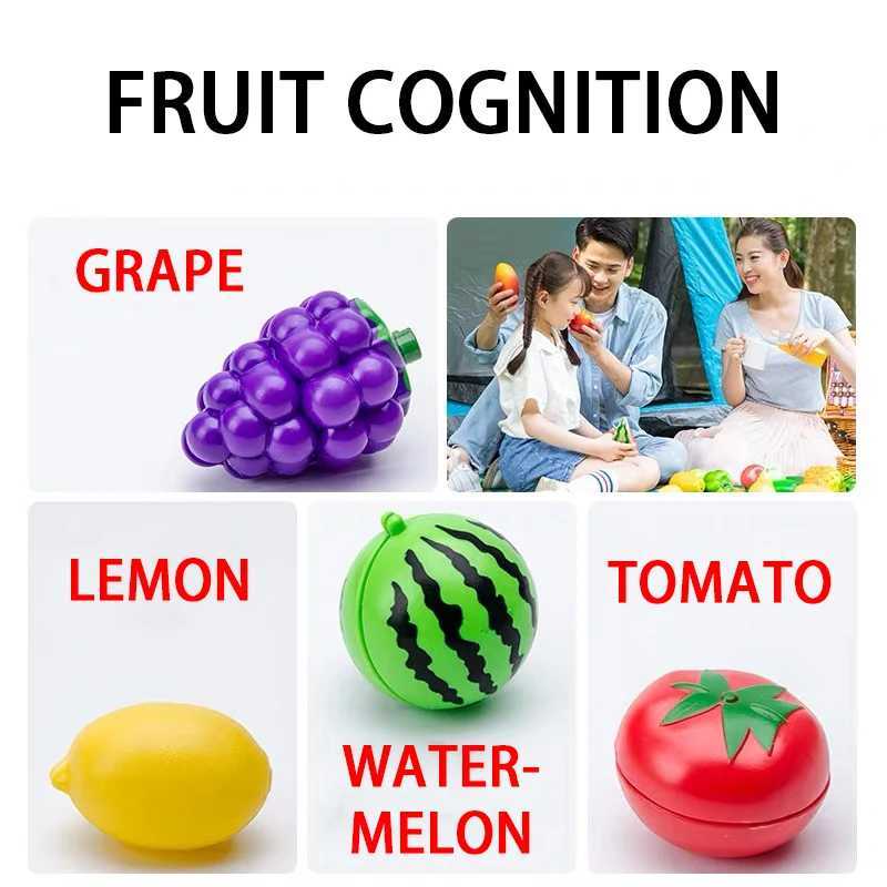 Educational Toy Plastic Kitchen Toy Set Cut Fruit and Vegetable Food Play House Simulation Toys Early Education Girls Boys Gifts C250922