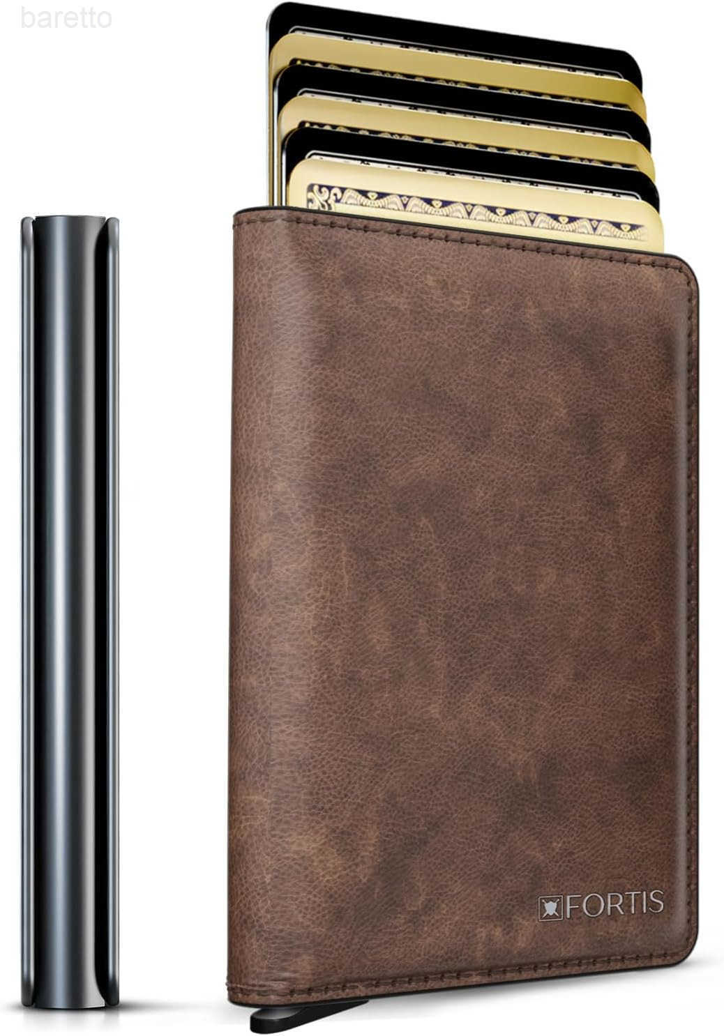 Slim WalLEt for Men RFID Blocking Minimalist Credit Card Holder Stylish Men WalLEt for Security Convenience Front POCket Cardholder Holds 8 Cards Brow