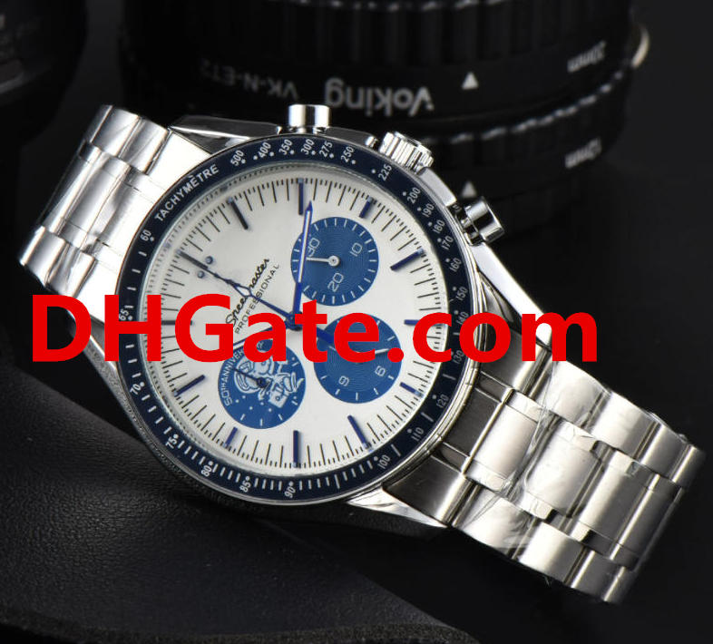 AAA Sea master 007 Professional OMGWatchs for Men 50th Speed Master Space Mens Watches Quartz Ocean Diver Skyfall Watch Stopwatch og300 Gifts