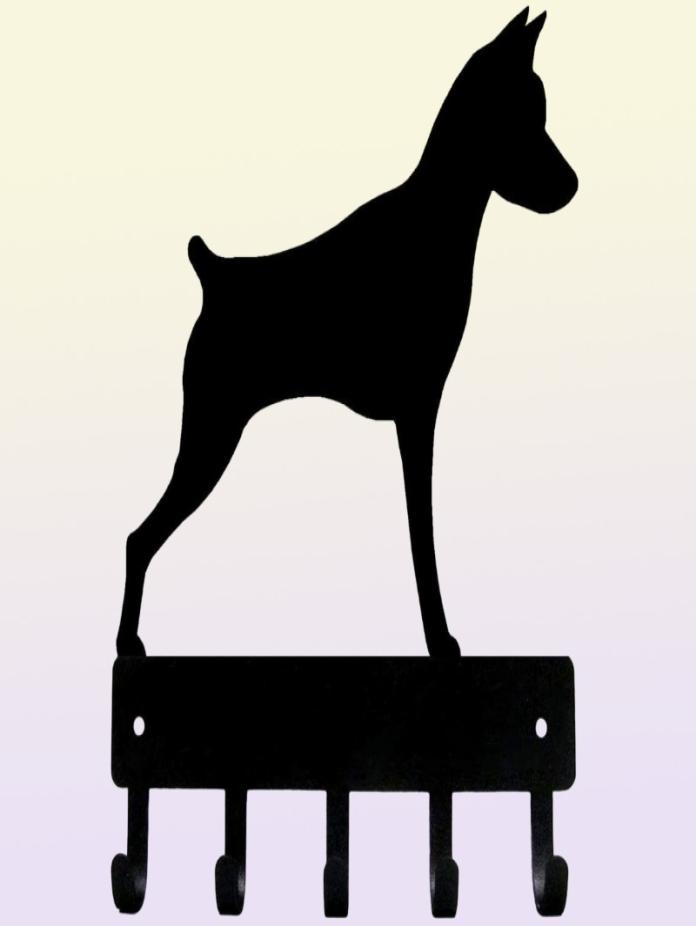 Miniature Pinscher Key Rack Dog Leash Hanger 6 inch9 inch Metal Wall Art4988729