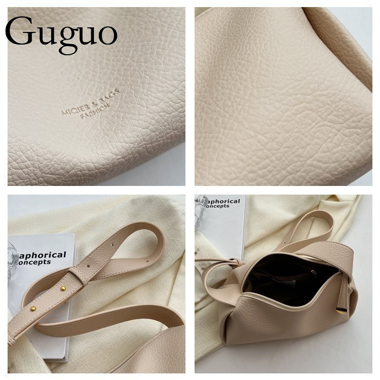Guguo Designer Bag Cross-border Fashion Niche Texture Underarm Bag 2025 New Large Capacity Bag Women's Fashion Shoulder Luxury Bag Bag Stylish Wo