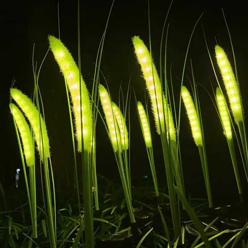 Outdoor LED solar simulation dog tail grass lamp park square courtyard landscape lawn lamp C250922