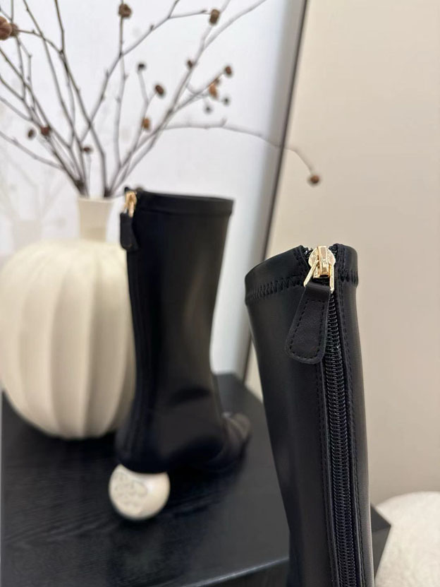 Boots High quality genuine leather boots classic giant ball heel boots 3442