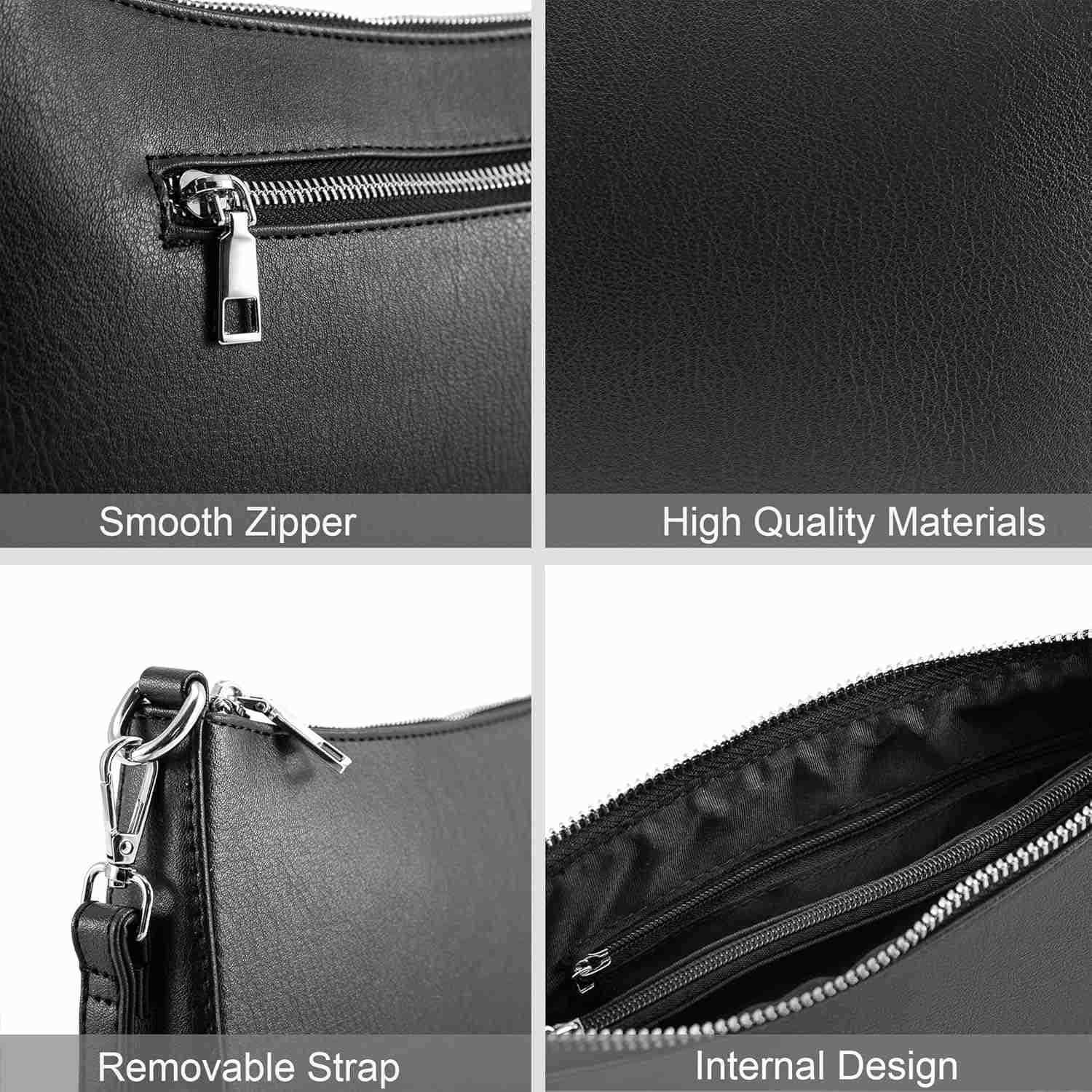 Small Shoulder bag with 2 Removable Straps Cross Body Clutch Purse Handbag for Women Z250922