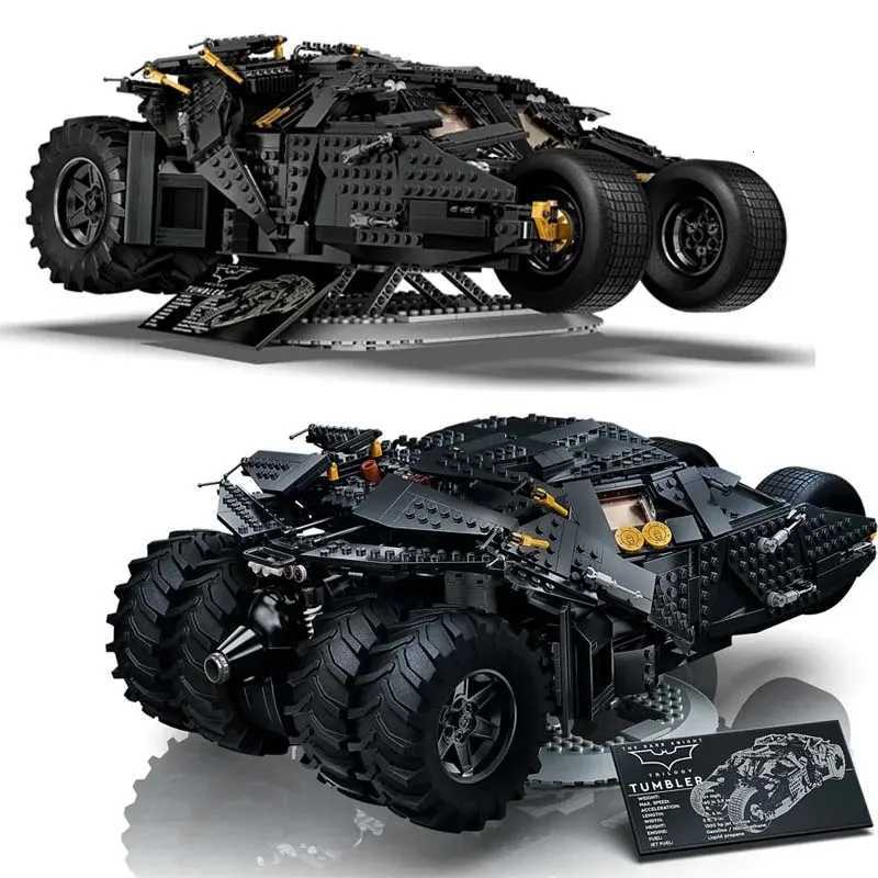 2049 PCS Tumbler Black Sports Car Compatible 76240 76023 83663 Building Blocks Bricks Toy Birthday Christmas GiftXJ250922