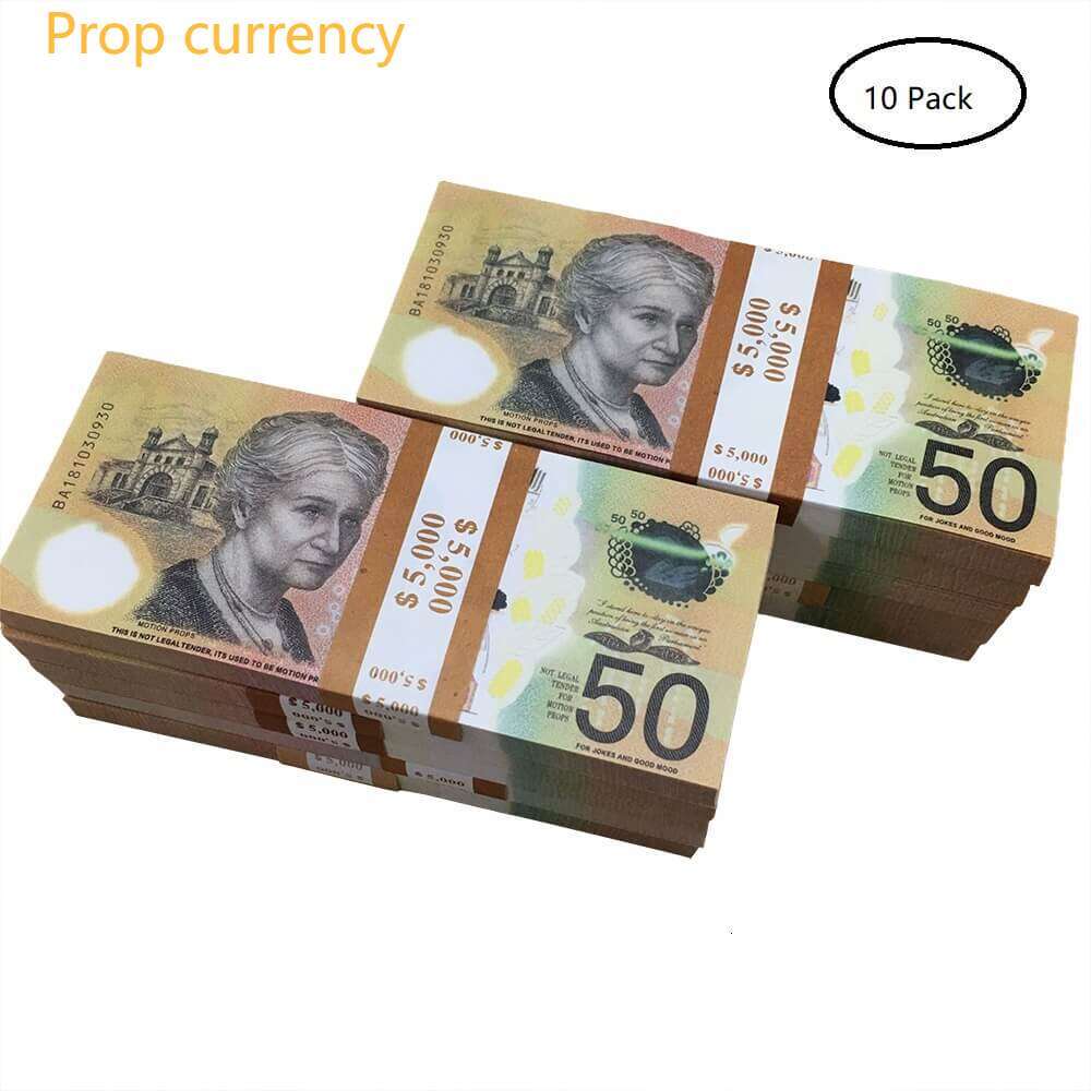 Australian Prop Money Fake Money Partys Supplies 20 50 100 Banknotes Fake Movie Money Play Collection Gifts Home Decoration Game Token Print Paper 80%