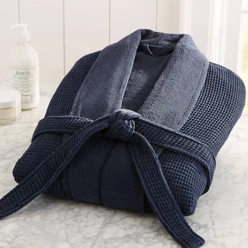 Premium 100 Organic Cotton Terry Cotton Bathrobe Hotel and Spa Bathrobes Unisex
