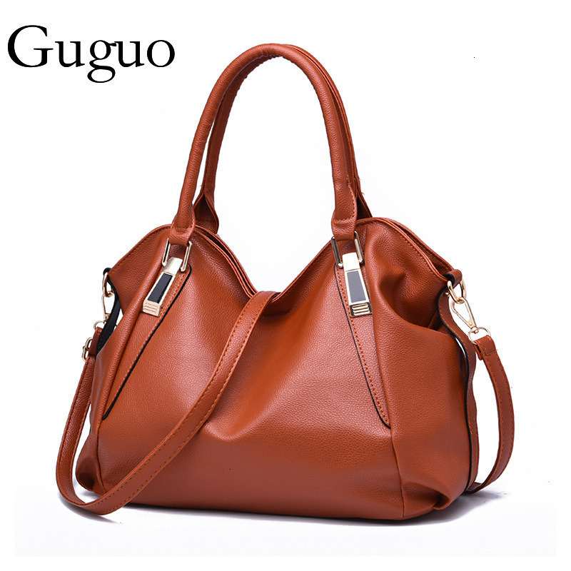 Guguo Designer Bag Manufacturer 2025 Fashion Soft Leather Handbag Large Capacity Women's Bag For Middle-aged Women Luxury Bag Shoulder Crossbody 