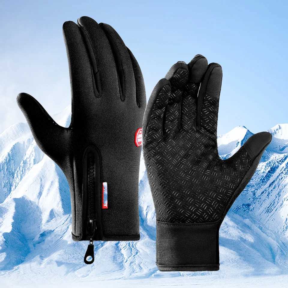 Warm Winter Motorcycle Gloves for Men And Women Waterproof Thermal Touchscreen Compatible Antislip Biker Gym Cycling Gloves J250922