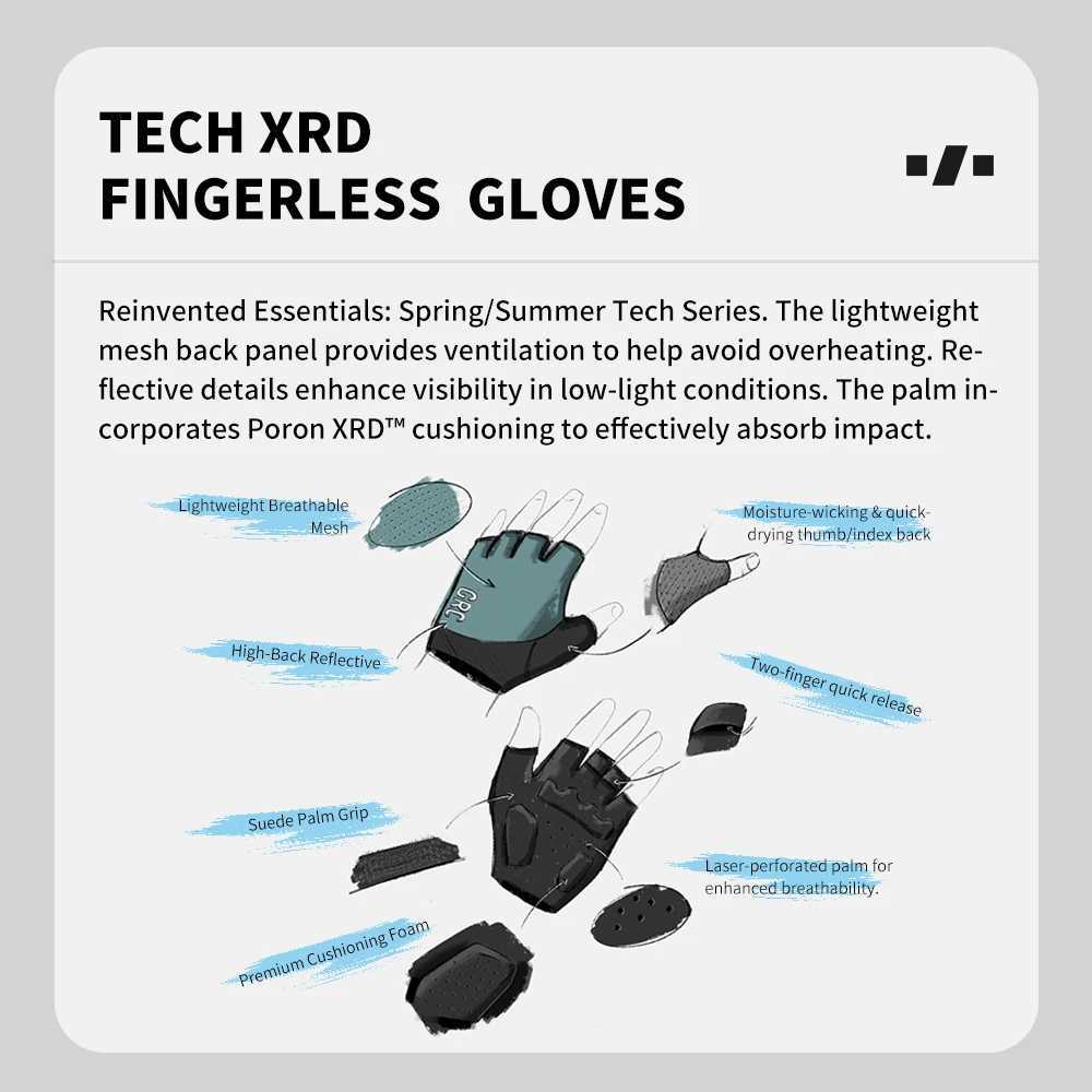 GRC halffinger cycling gloves mens and womens nonslip shockabsorbing breathable summer cycling gloves fingerless sports fit J250922