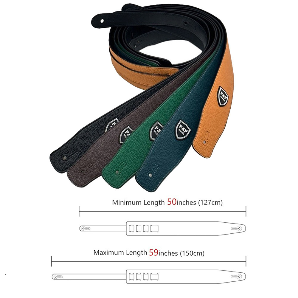 New PU leather guitar strap, bass strap, instrument accessories, electric guitar