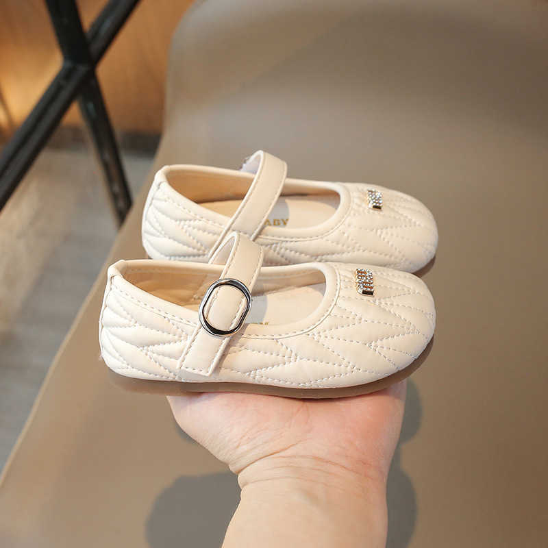 Childrens Leather Shoes 2025 New Spring and Autumn Girls Princess Shoes Soft Sole Versatile Baby Girls Single Shoes Trendy H250919