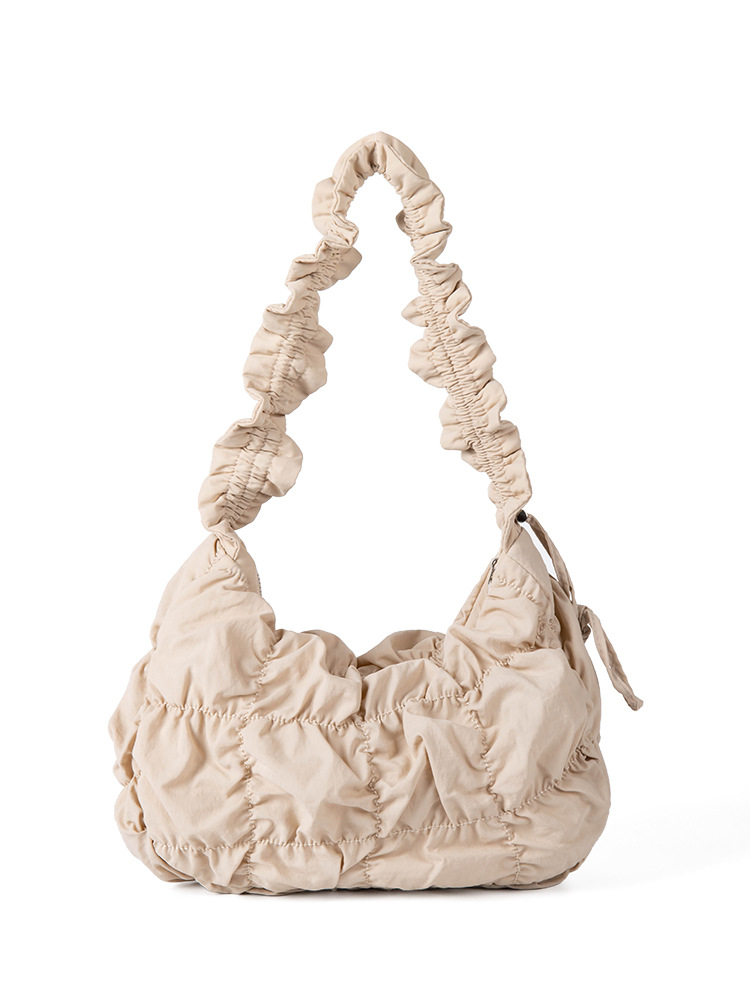 Hot-Selling New Korean-Style Fresh Underarm Niche Design Pleated Cloud For Women Versatile Single-Shoulder Crossbody Bag