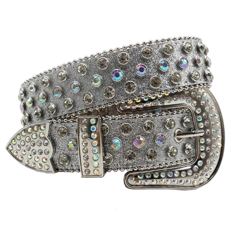BB belt Diamond Rhinestone Belts Fashion Crystal Studded Pin Buckle Belt Cinto De Strass Belts for Women Jeans Decoration 250210bj