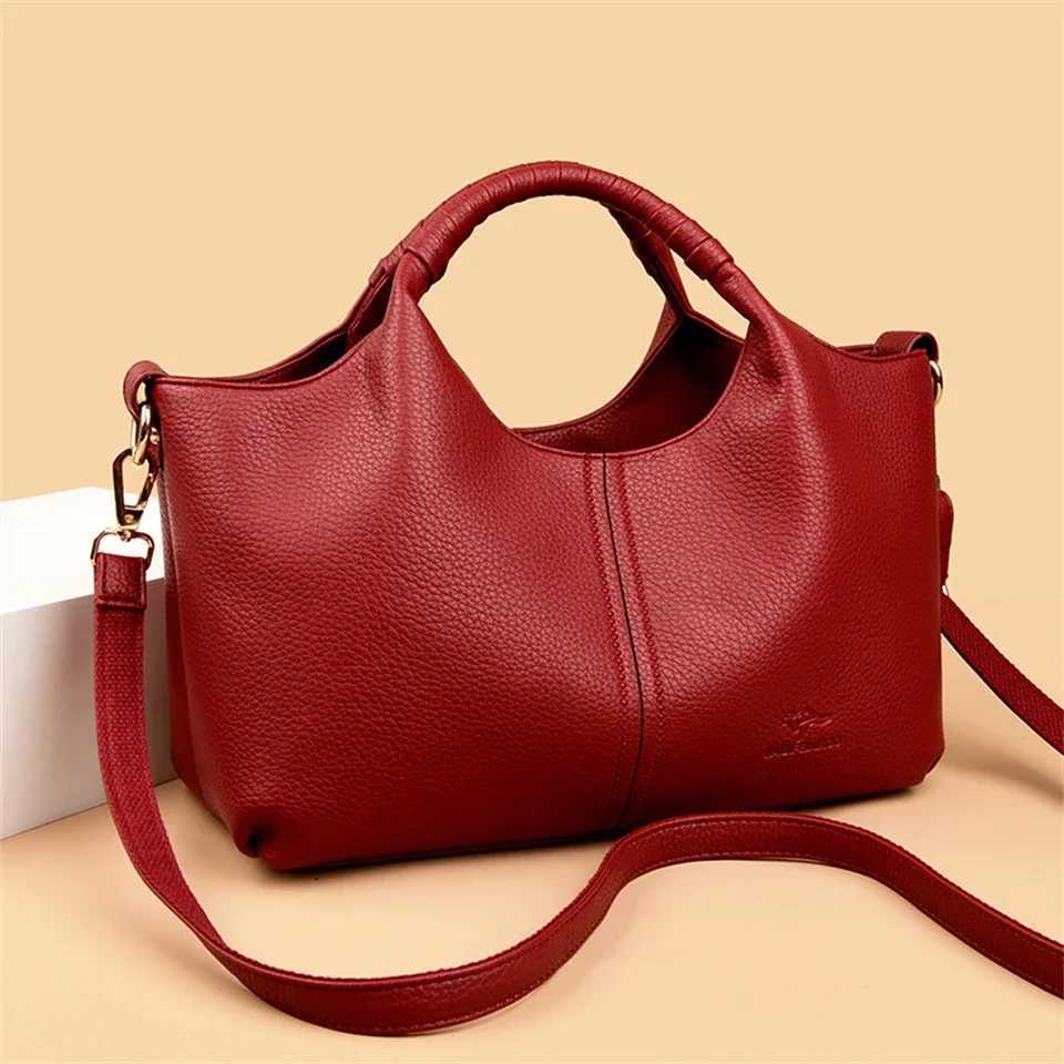 High Quality Soft Leather Womens Handbag Tote Bag Fashion Luxury Women Shoulder Bag Trendy Female Commute Crossbody Bags Wallet J251025