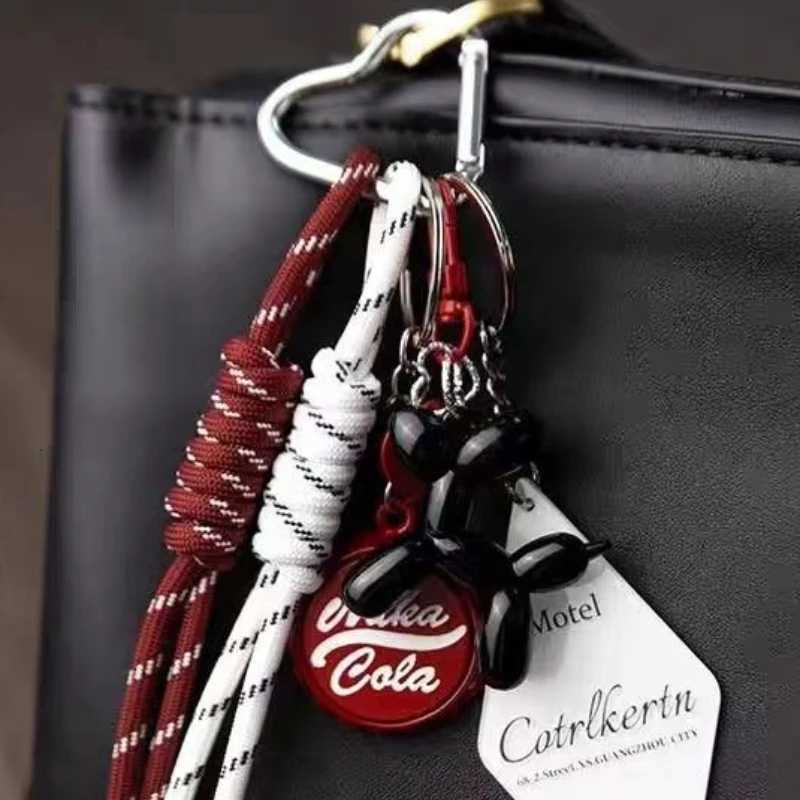 New Cool Wind Braided Rope Trendy Creative Bag Pendant Creative Bag Accessories Car Keychain Fashion Bag Parts Accessories D250923