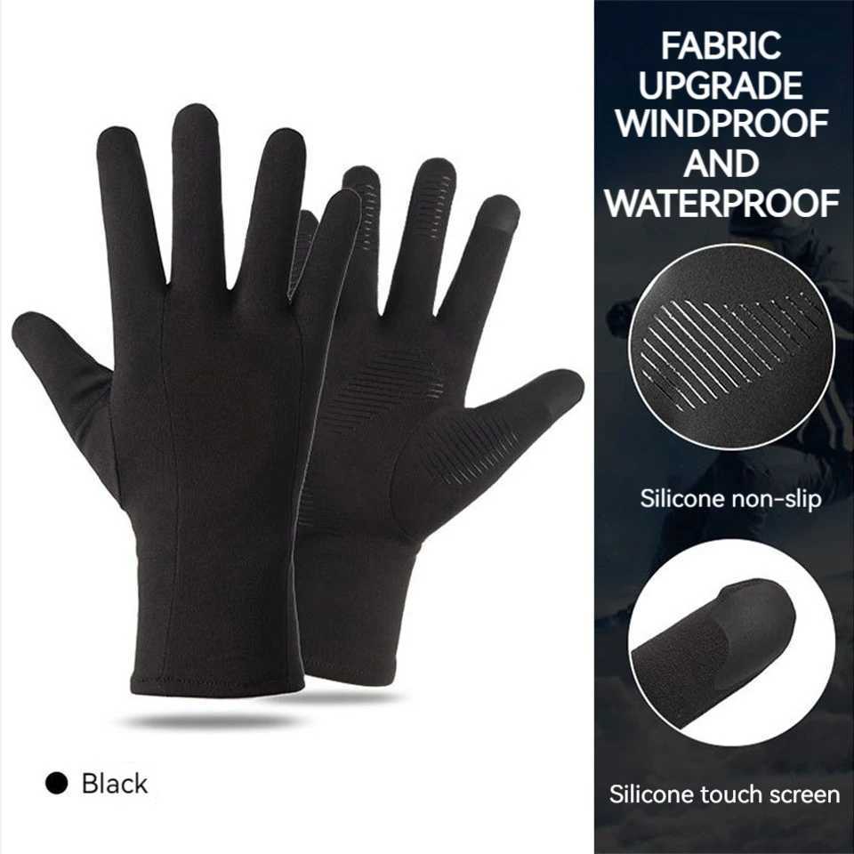 GTUBIKE Winter Warm Cycling Gloves Touch Screen Outdoor Liner Gloves with Fingerless Design Suitable for Outdoor Sports J250922